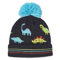 George Boys' Cable Knit Turn Cuff Toque with Pompom