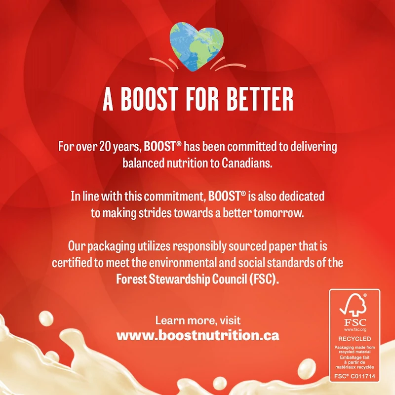 BOOST Original Meal Replacement Drink – Strawberry, 6 x 237 ml, 6 x 237 ML