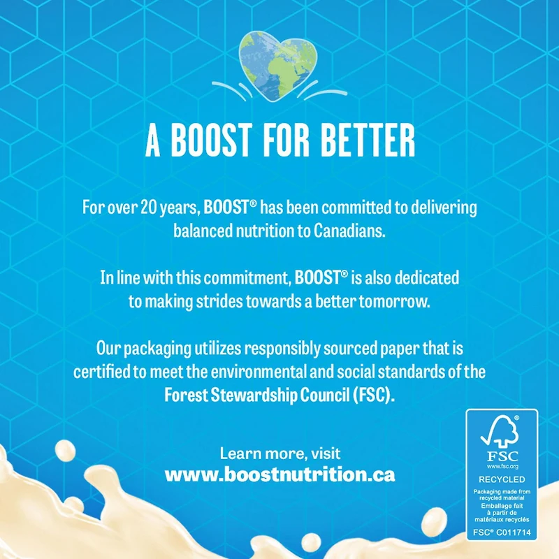 BOOST PLUS Complete Nutrition Drink – Strawberry, 6 x 237 ml, 6 x 237 ML