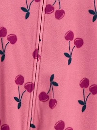 Pyjama Polaire 1-Pièce pour nouveau né fille Child of Mine made by Carter's - Cerises