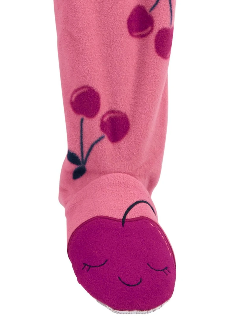 Pyjama Polaire 1-Pièce pour fille en bas âge Child of Mine made by Carter's -Cerises