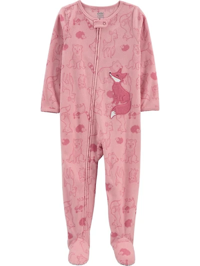 Child of Mine made by Carter's Toddler Girl 1-Piece Fleece Pyjama- Fox