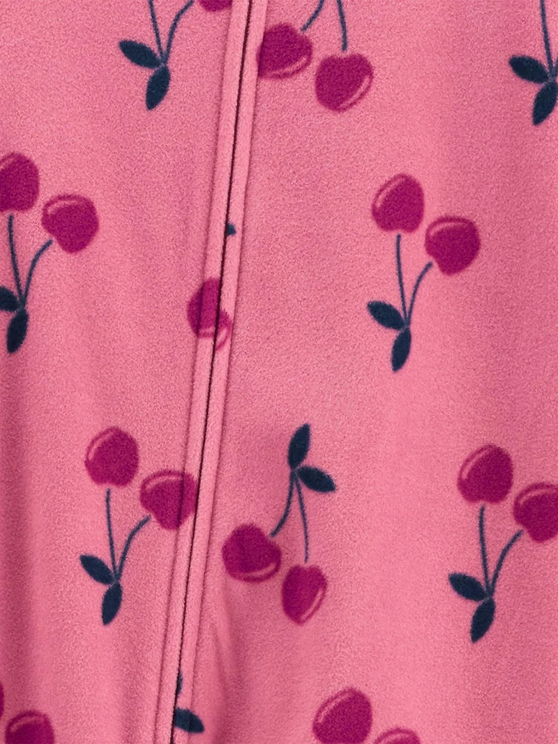 Pyjama Polaire 1-Pièce pour fille en bas âge Child of Mine made by Carter's -Cerises