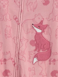 Child of Mine made by Carter's Toddler Girl 1-Piece Fleece Pyjama- Fox