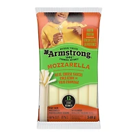 Armstrong Collation de vrai fromage Mozzarella 340 g (12 bâtonnets)