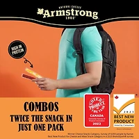 Armstrong Combos bâtonnets marbré et saucisse de jambon naturellement fumé