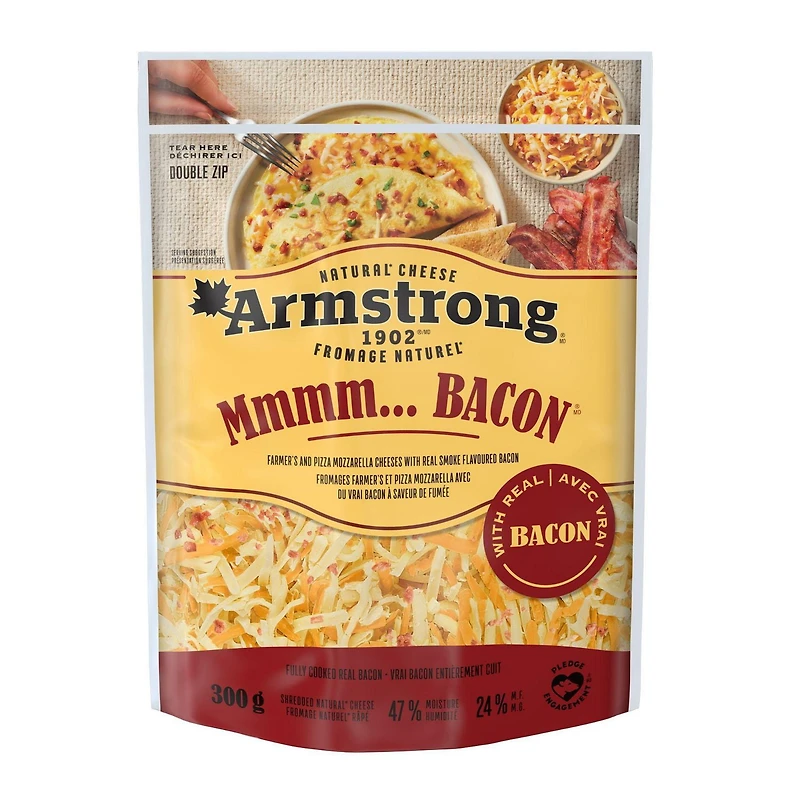 Armstrong Mmmm… Bacon Natural Shredded Cheese