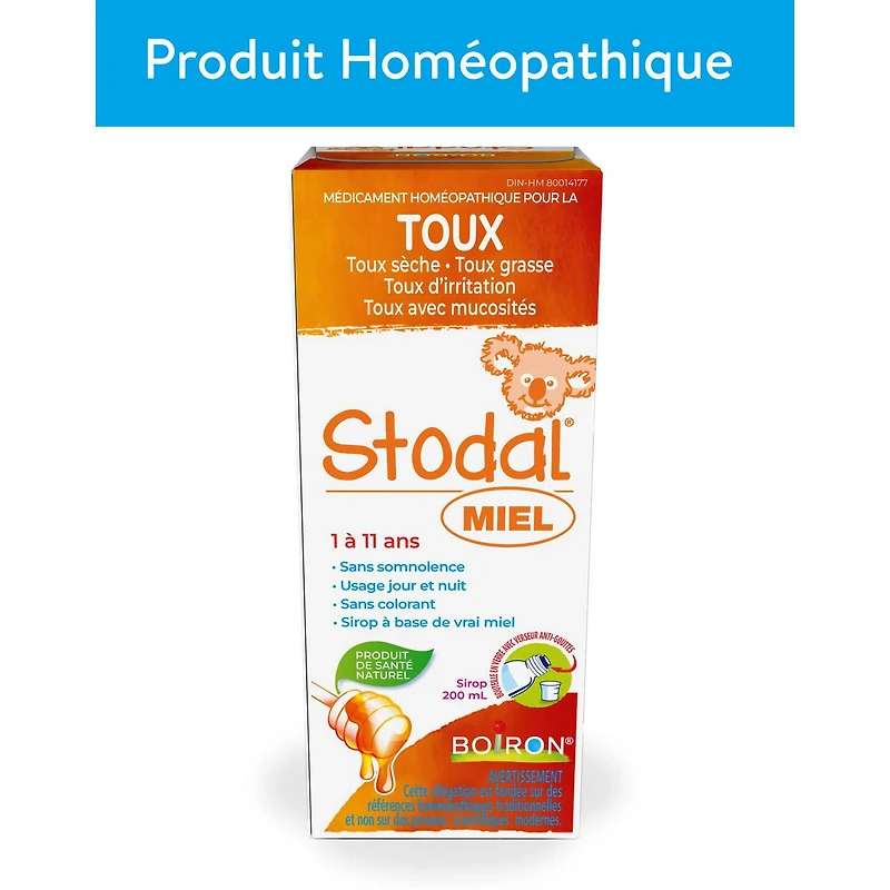 Sirop de miel pour la toux Stodal pour enfants de Boiron