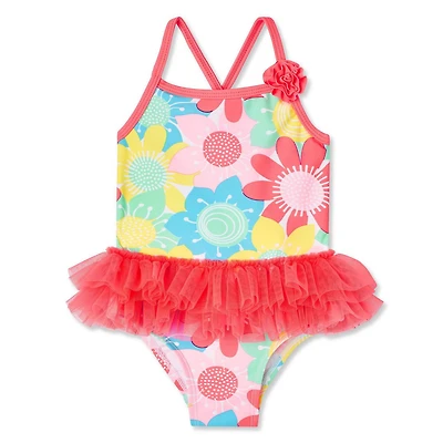 Maillot de bain imprimé avec tutu George pour bébés filles