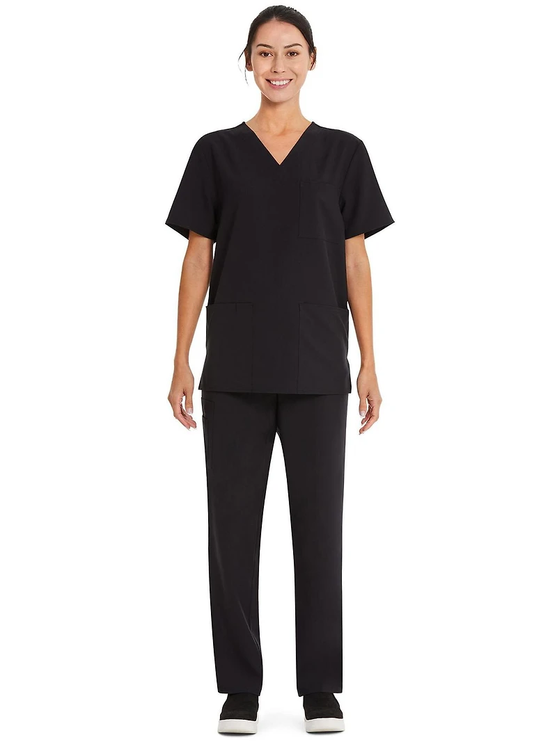 Haut d’uniforme médical à encolure en V Core Essentials unisexe Scrubstar WC846