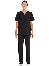 Haut d’uniforme médical à encolure en V Core Essentials unisexe Scrubstar WC846