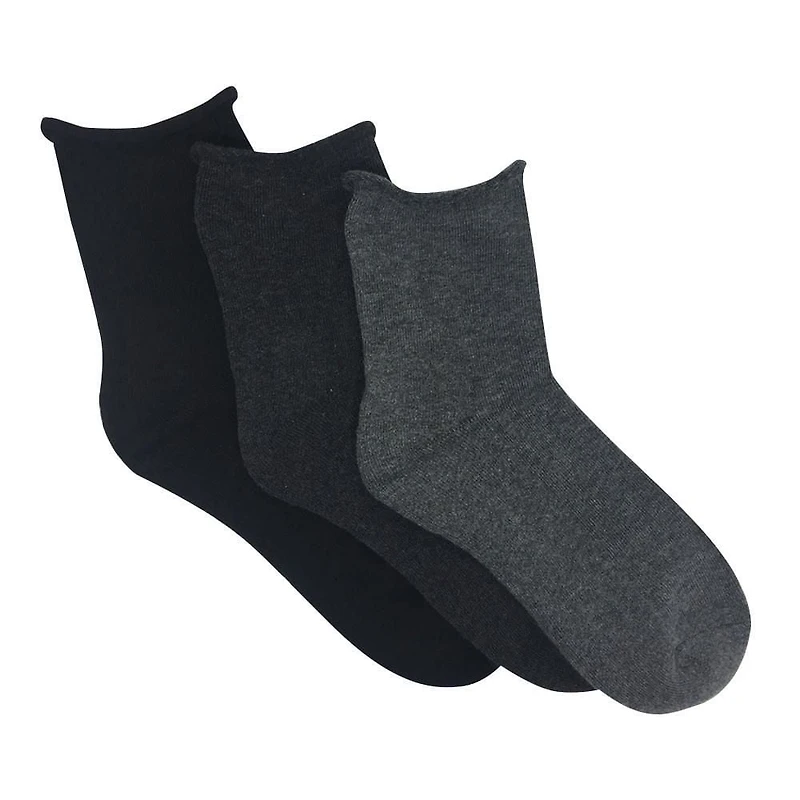 Secret® Ladies 3pk Mid Crew Socks
