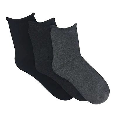 Secret® Ladies 3pk Mid Crew Socks