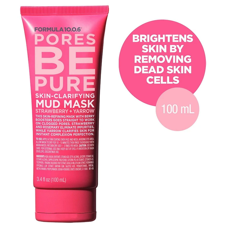 FORMULA 10.0.6 Pores Be Pure Skin-Clarifying Mud Mask, 10.0.6 Pores Be Pure Mud Mask