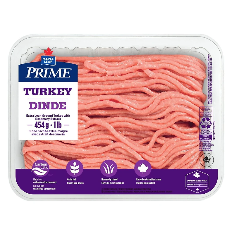 Prime Extra Lean Ground Turkey, 454 g