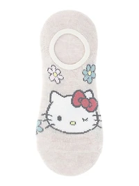 Hello Kitty Women's Beige Scoop Liner Socks, 3-Pack, Size 4-10