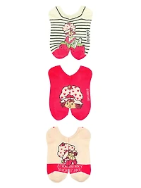 Chaussettes invisibles Strawberry Shortcake pour femmes, paquet de 3, tailles 4-10 Chaussettes invisibles légères pour femmes