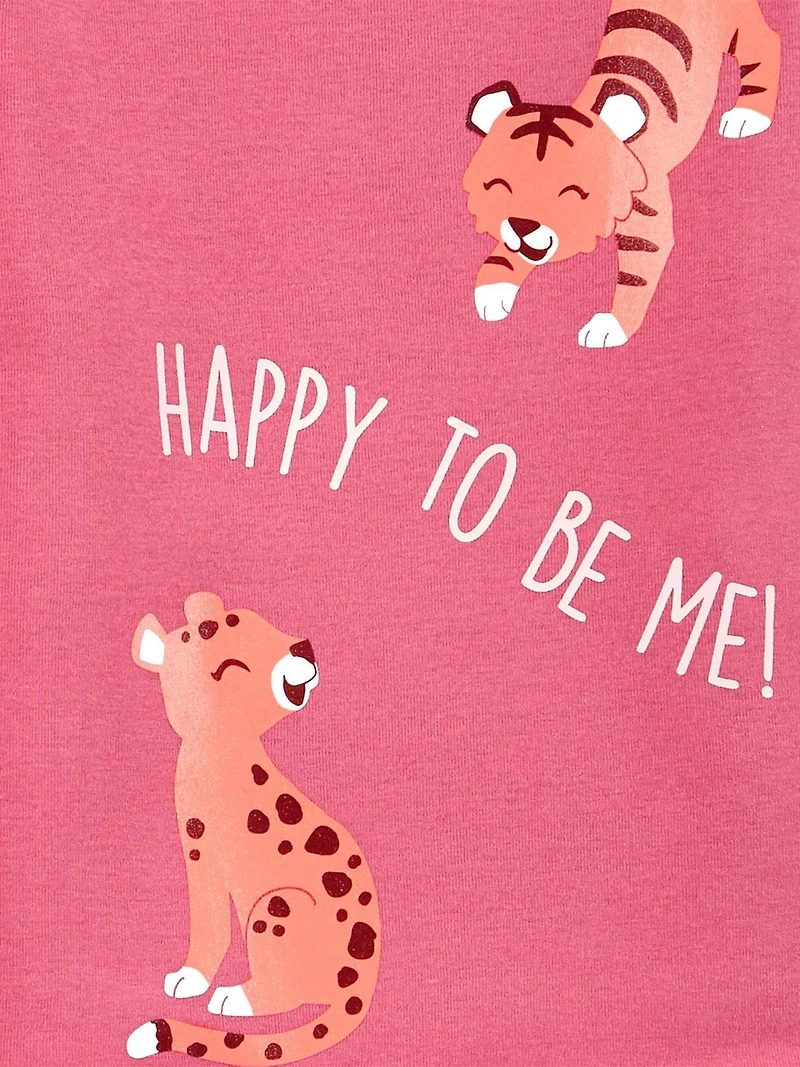 Child of Mine made by Carter's Girls' 4-piece Fleece Pajama - Kitty