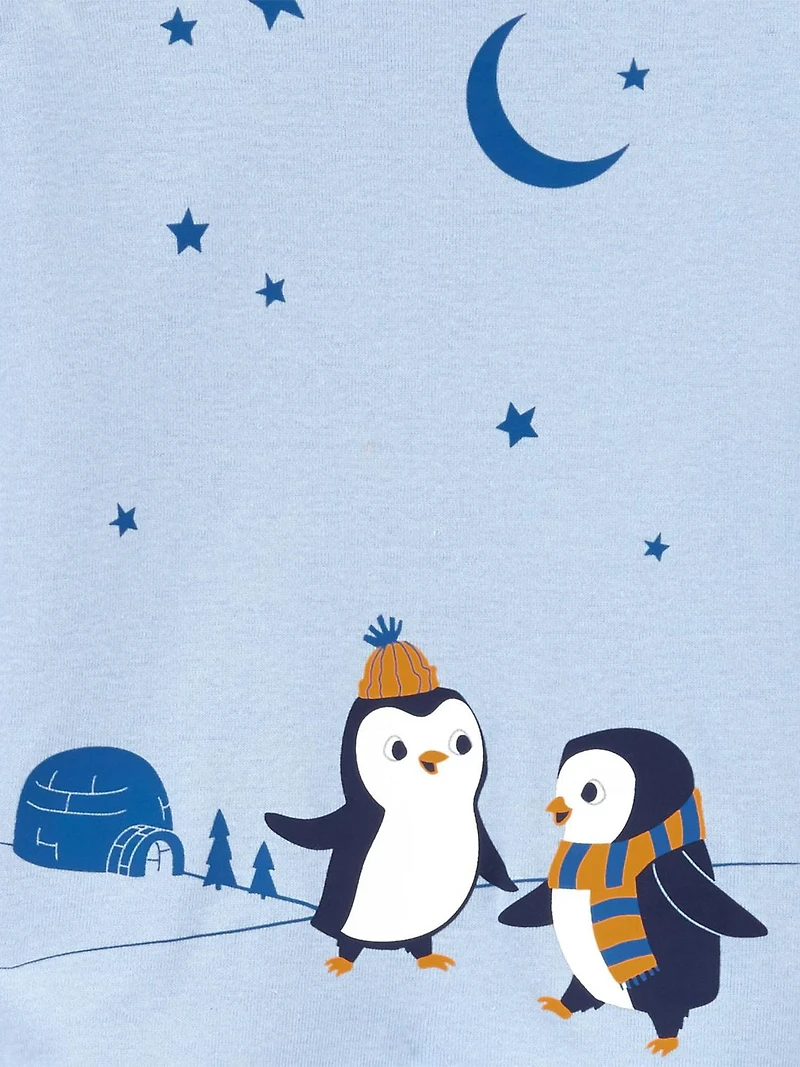 Child of Mine made by Carter's Infant Boys' Cotton  2-Piece Pyjama -Penguin