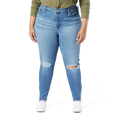 Levi Strauss Signature.™ Red Women's Plus High Rise Skinny Jeans, Available sizes: 20M – 28M