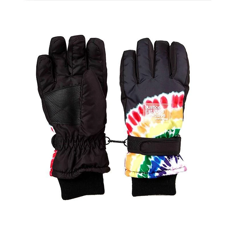 Gants de ski imprimés Tie Dye de marque Justice™