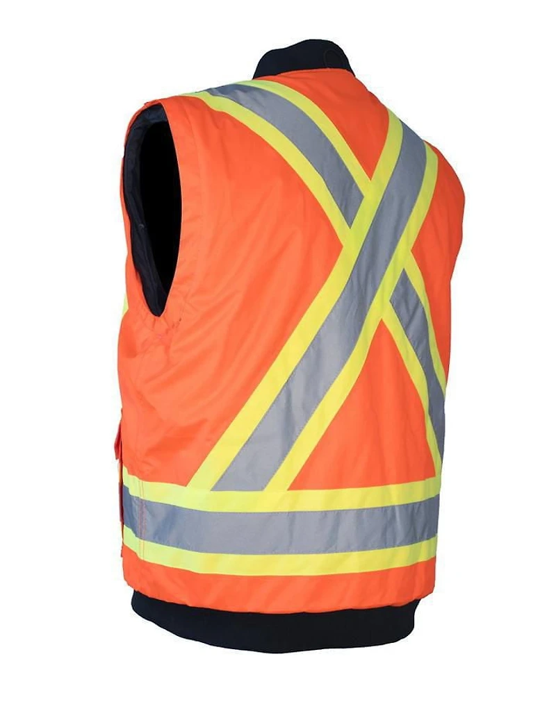 Forcefield 6-in-1 Hi Vis Winter Safety Parka with Removable Bomber Jacket
