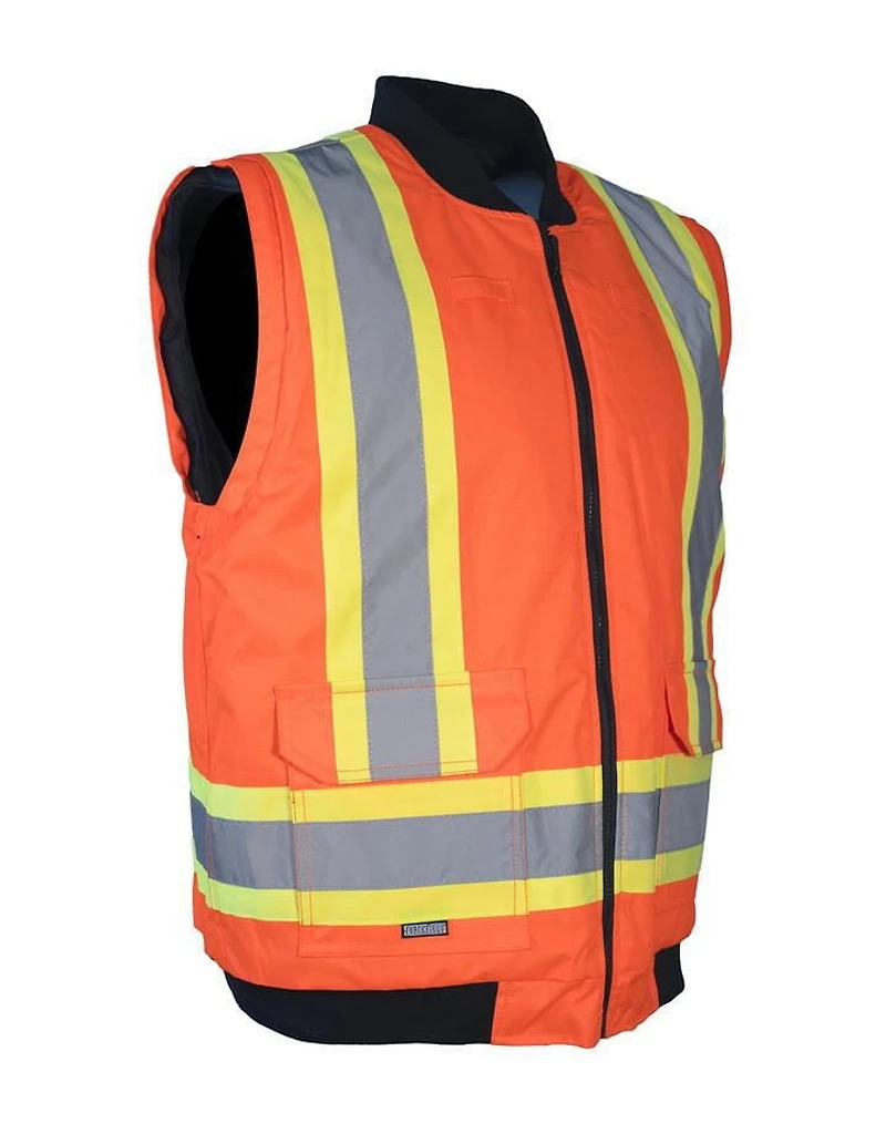 Forcefield 6-in-1 Hi Vis Winter Safety Parka with Removable Bomber Jacket