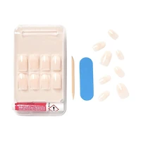 Kiss Salon Acrylique - Nude à couper le souffle français - faux ongles, 28 comptes, court French manucure,faire chez soi