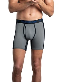 Fruit of the Loom Men's Breathable with Ultra Flex Boxer Briefs, 3-Pack