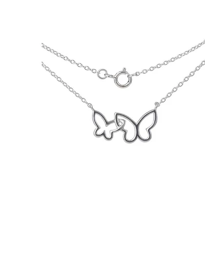 Luxury Designs Collier délicat de papillons entrelacés