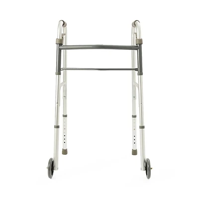 Déambulateur pliable Medline, roues de 5 po