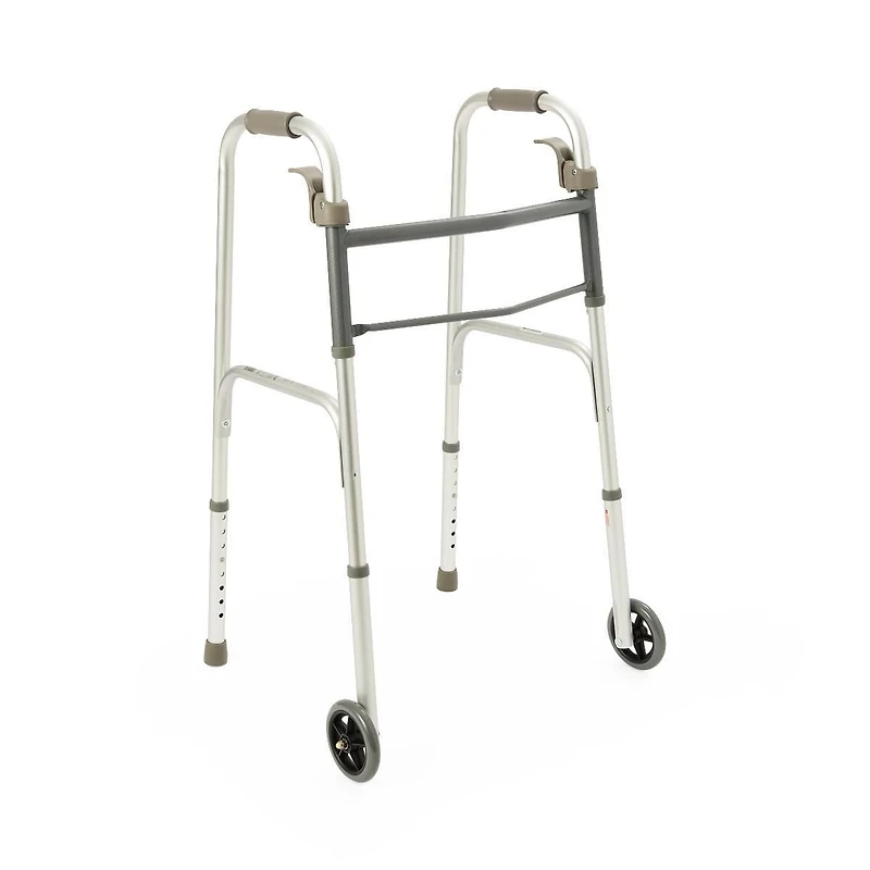 Déambulateur pliable Medline, roues de 5 po
