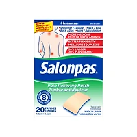 Salonpas Timbre Soulagement de la Douleur, 20 Timbres