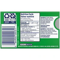 Gomme à mâcher Excel Menthe verte, sans sucre, format individuel, 12 morceaux 1 emballage, 12 morceaux