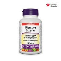 Webber Naturals® Digestive Enzymes, Digestive Aid, 90 Tablets