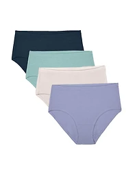 Fruit of the Loom Women's Ultra Soft Modal Low-rise Brief, 4-Pack, Sizes: 9-13