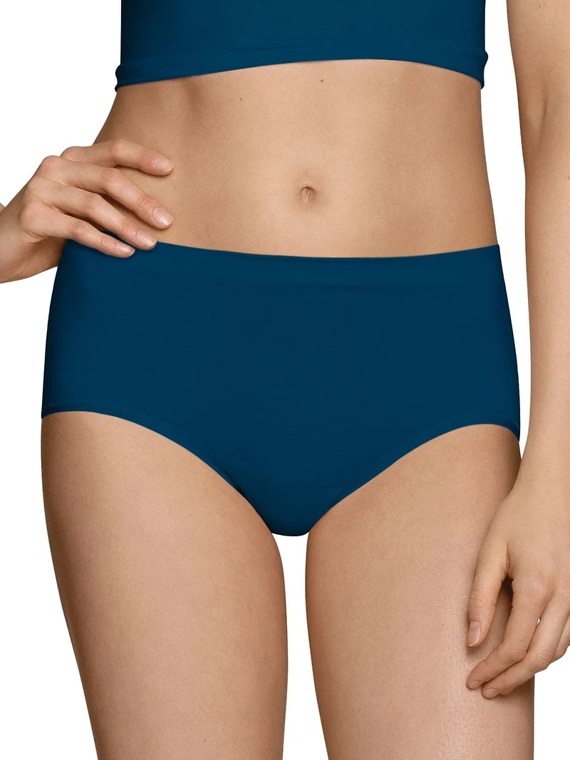 Fruit of the Loom Women's Ultra Soft Modal Low-rise Brief, 4-Pack, Sizes: 9-13