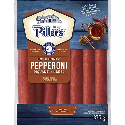 Piller's Hot & Honey Pepperoni 375g, 375g
