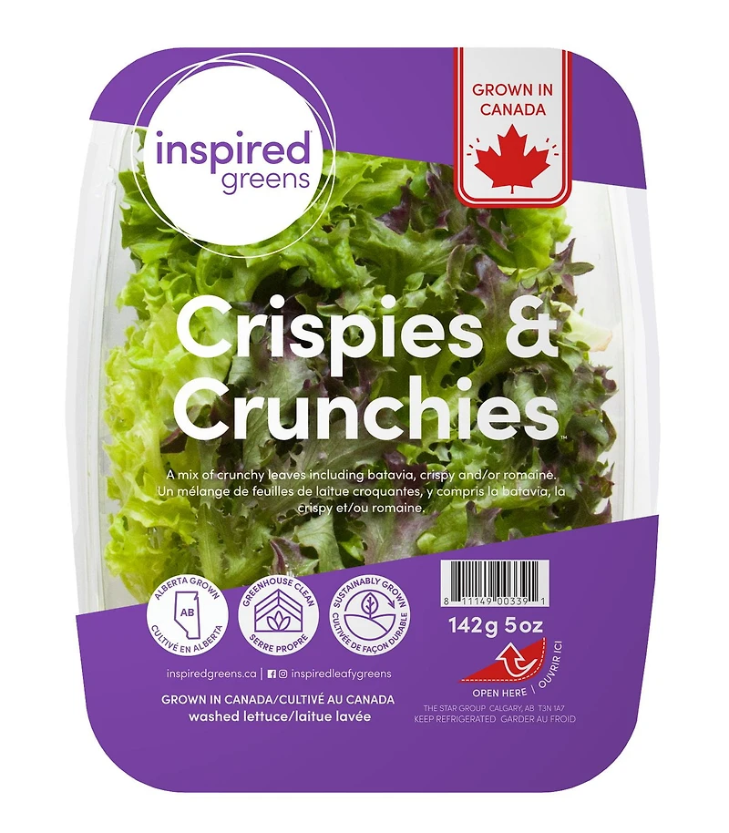 Inspired Greens Crispies & Crunchies Lettuce Blend, Lettuce Blend