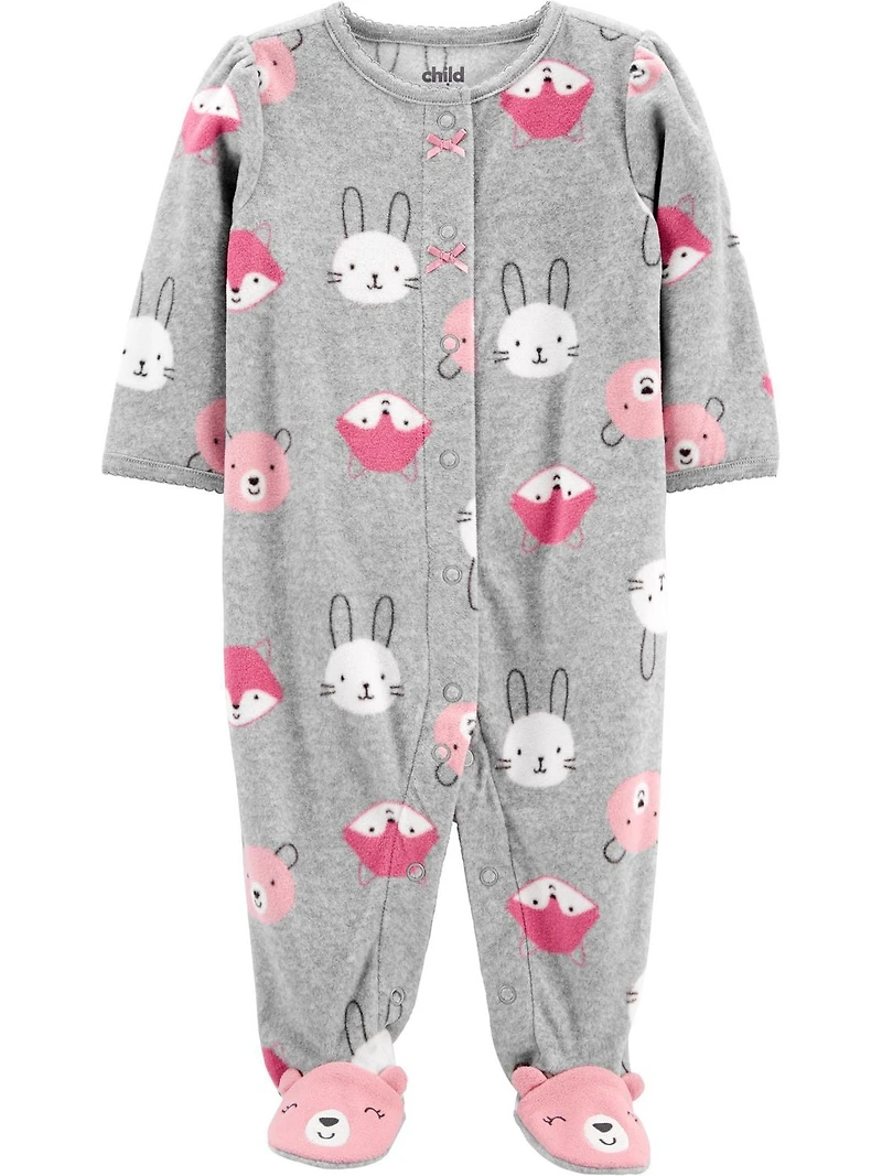 Tenue avec pyjama-grenouillère pour nouveau-née fille Child of Mine made by Carter’s – Animal