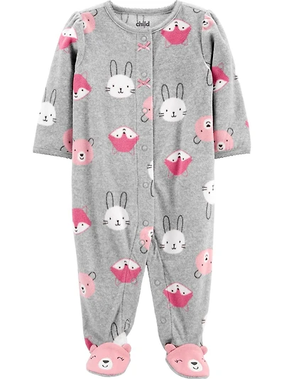 Tenue avec pyjama-grenouillère pour nouveau-née fille Child of Mine made by Carter’s – Animal