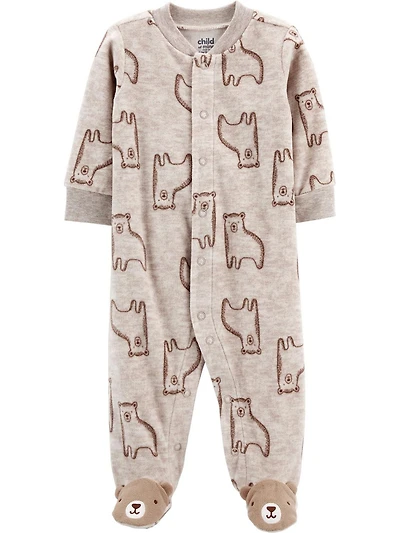 Child of Mine made by Carter's Infant Boys' Sleep N Play Outfit - Bear