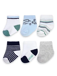 Carter's Child of Mine Boys 6pk Dino Socks, COM 6PK SOCK