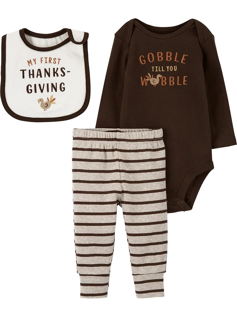 Carter's Child of Mine 3Pc Set - Dinde Brune