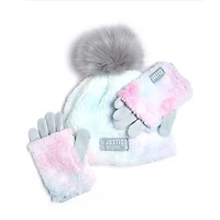 Ensemble 2 pièces de chapeau en sherpa de marque Justice™ avec gants assortis