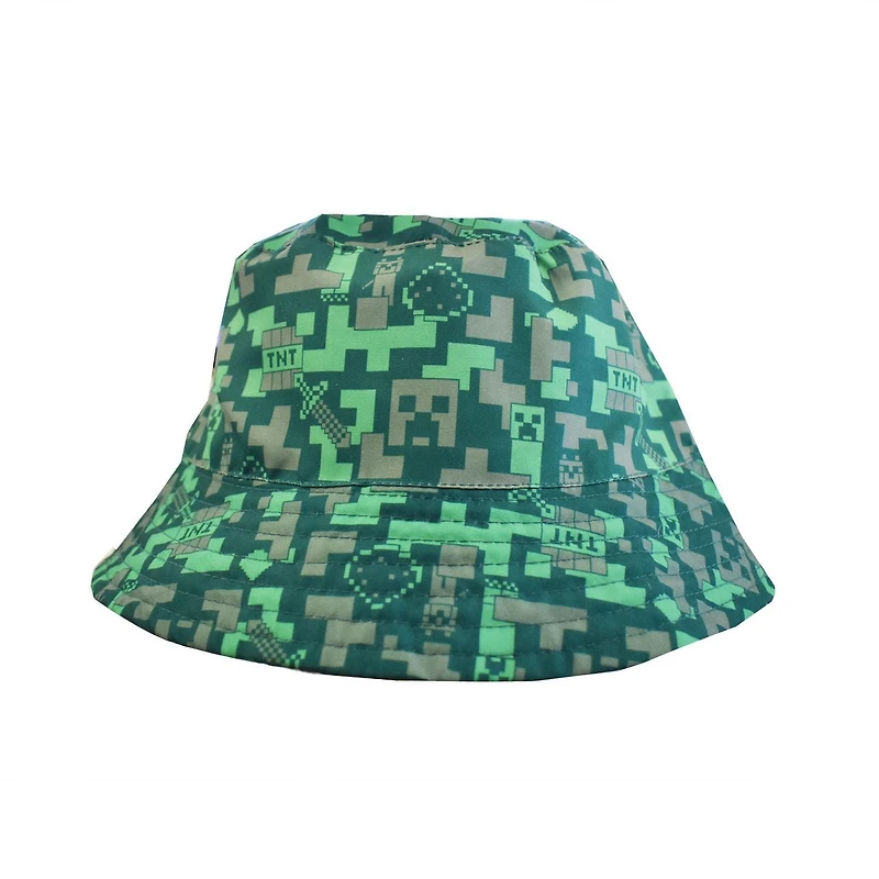 Boys Minecraft Logo Bucket Hat