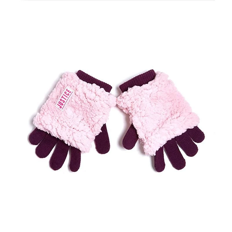 Justice™ Brand Sherpa Hat with Matching Gloves 2 Piece Set