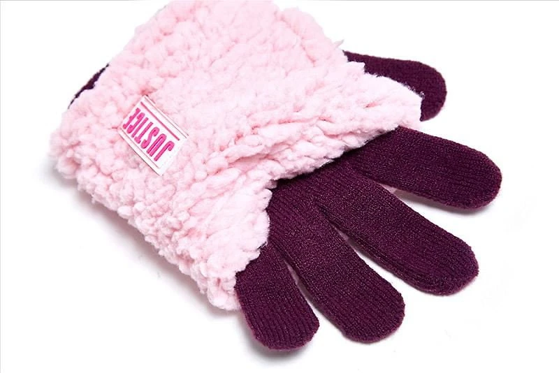 Justice™ Brand Sherpa Hat with Matching Gloves 2 Piece Set