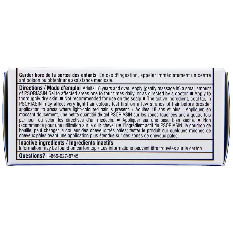 Psoriasin Gel de soulagement de psoriasis multi-symptômes 21,25 g