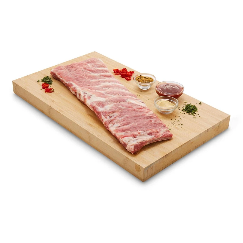 Fletchers Fresh Pork Split Side Ribs, Side Ribs, Split, cryovac, 1.85 - 2.04 KG